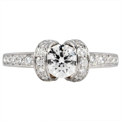 Tiffany & Co Tiffany & Co Ribbon Ring Rings Diamond 047ct Approx 9 Pt950 53g