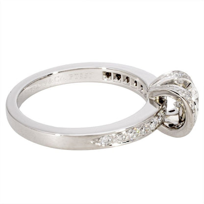 Tiffany & Co Tiffany & Co Ribbon Ring Rings Diamond 047ct Approx 9 Pt950 53g