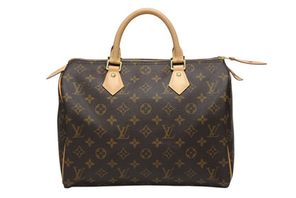 Louis Vuitton Speedy 30 Handbag Monogram Canvas Brown