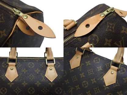 Louis Vuitton Speedy 30 Handbag Monogram Canvas Brown — view 6