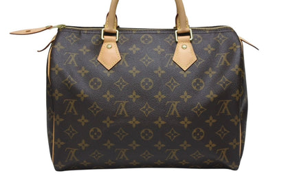 Louis Vuitton Speedy 30 Handbag Monogram Canvas Brown — view 3