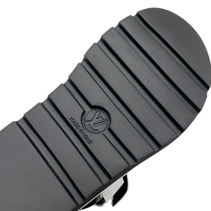 Louis Vuitton Pool Pillow Line Sandals Shoes Leather White Black White Unused