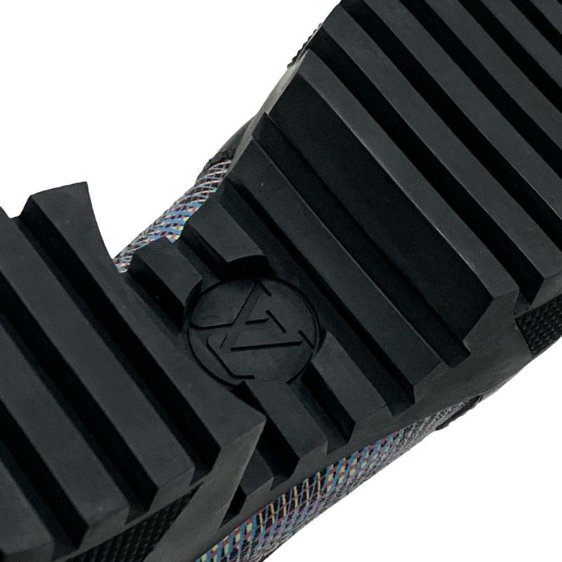 Louis Vuitton Laurie Line Monogram Boots Short Boots Shoes Leather Suede Black