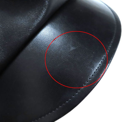 Christian DIOR 05dpa918g700 Lamb Leather Lined 100% Silk Casket Black 58 Made