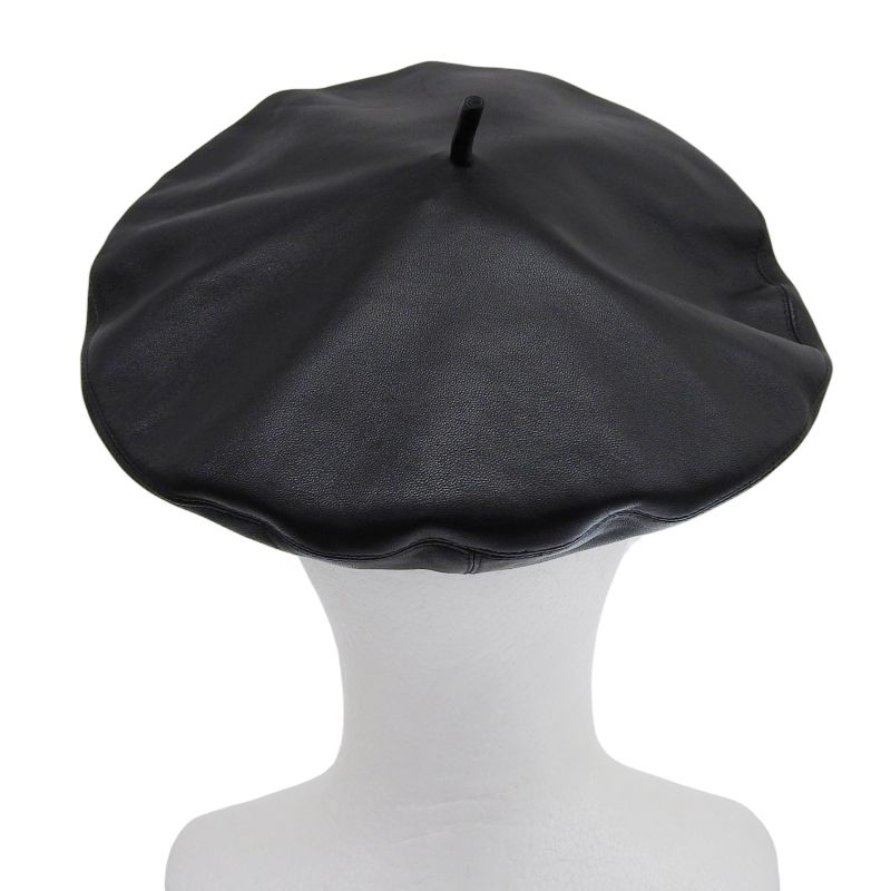 Christian DIOR 05dpa918g700 Lamb Leather Lined 100% Silk Casket Black 58 Made