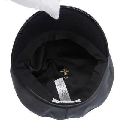 Christian DIOR 05dpa918g700 Lamb Leather Lined 100% Silk Casket Black 58 Made