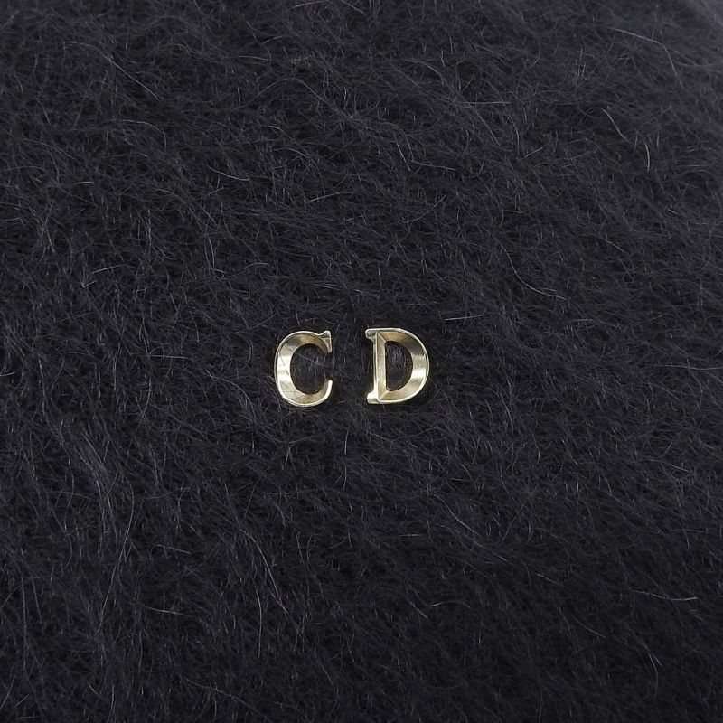 Christian DIOR 35dtm985g102 Mohair Mix CD Logo Hardware Bucket Hat Black M