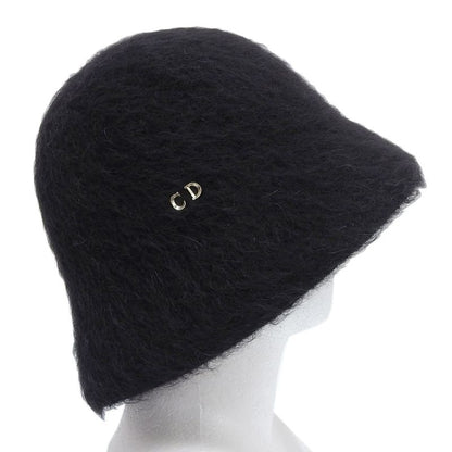 Christian DIOR 35dtm985g102 Mohair Mix CD Logo Hardware Bucket Hat Black M