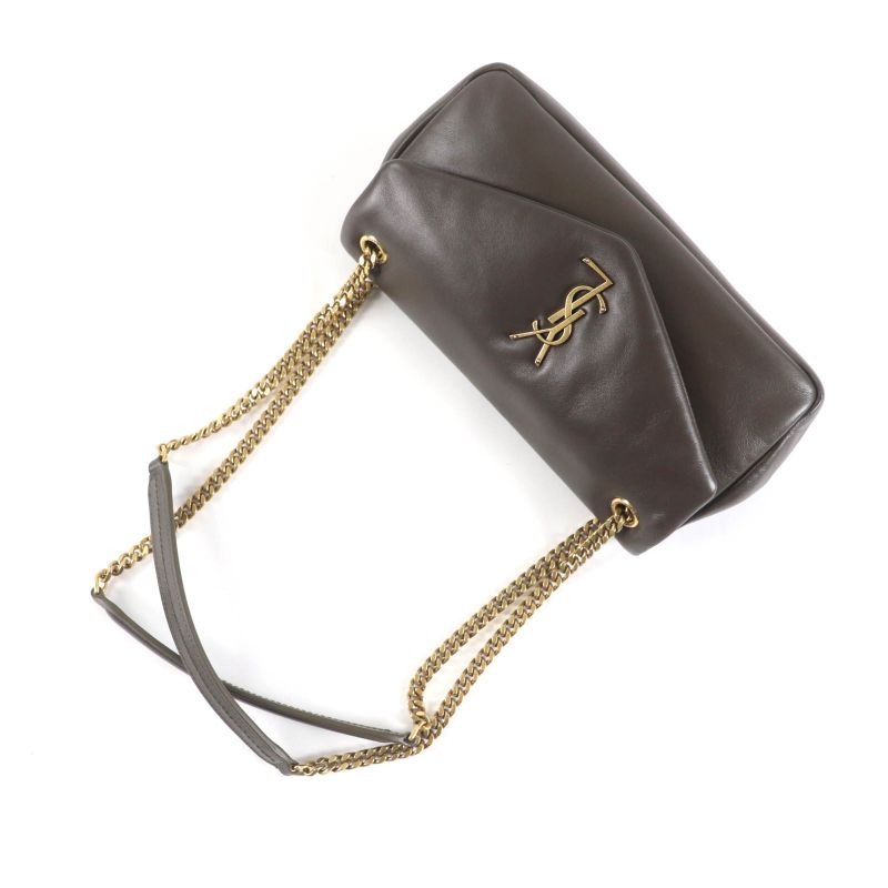 Saint Laurent Paris 734153 Calypso Light Musk YSL Lamb Skin Chain Shoulder Bag