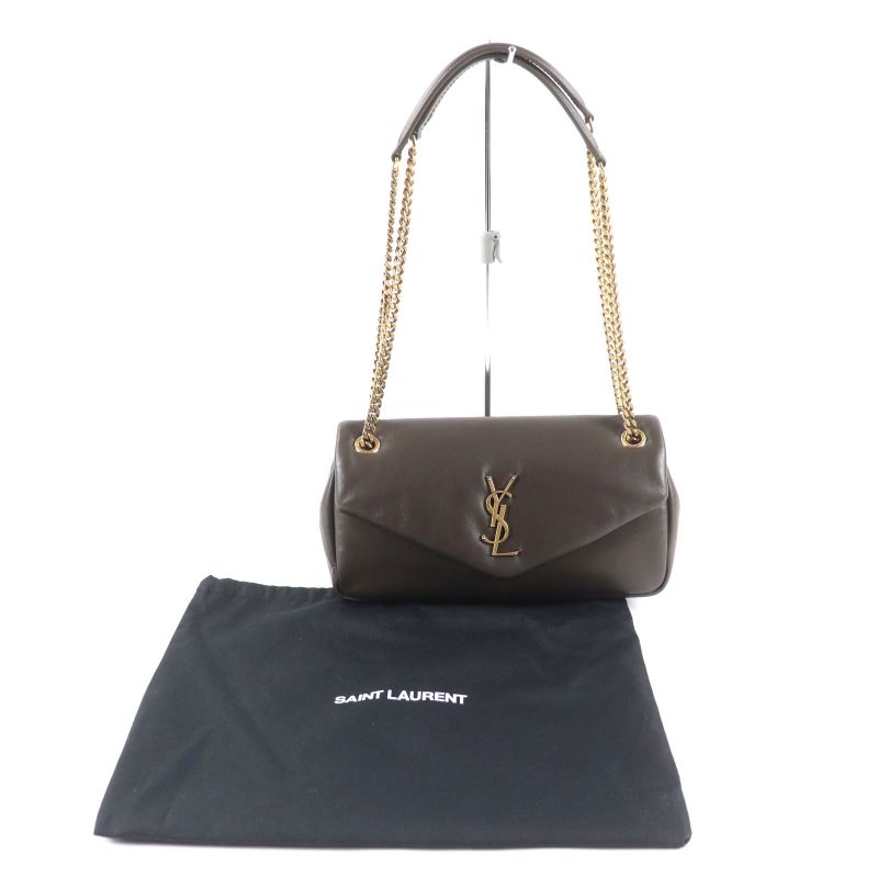 Saint Laurent Paris 734153 Calypso Light Musk YSL Lamb Skin Chain Shoulder Bag