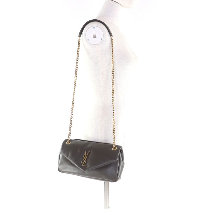 Saint Laurent Paris 734153 Calypso Light Musk YSL Lamb Skin Chain Shoulder Bag