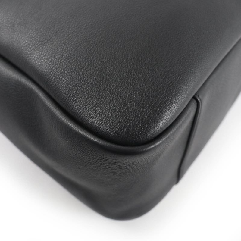 Saint Laurent Paris 753837 LE 5 A 7 Soft Large Leather Shoulder Bag Black Gold