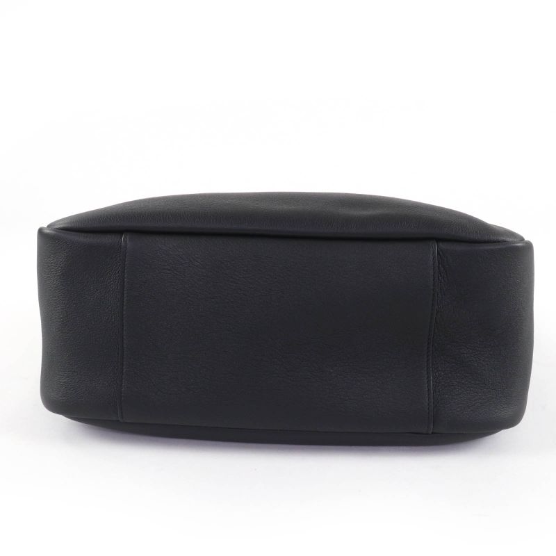 Saint Laurent Paris 753837 LE 5 A 7 Soft Large Leather Shoulder Bag Black Gold