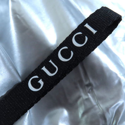 Gucci 24SS Resort Collection Metallic Runway Worn Zip Up Long Coat Silver 36