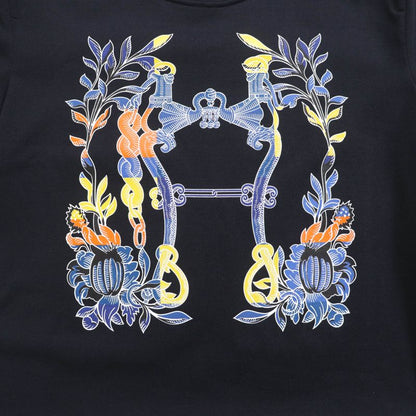 Hermes 24SS 4e4530da Della Cavalleria 100% Cotton Crew Neck Short Sleeve