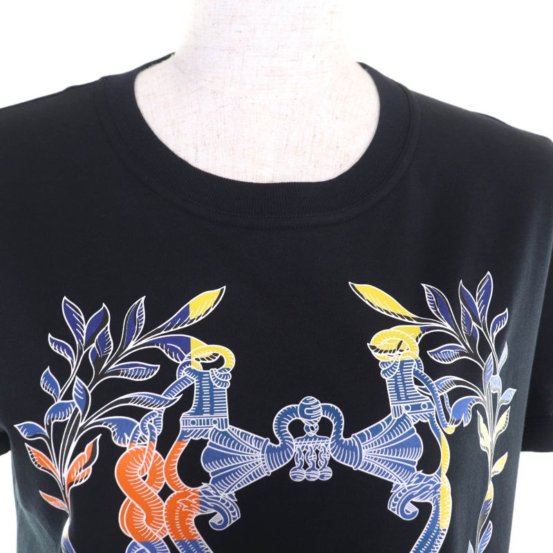 Hermes 24SS 4e4530da Della Cavalleria 100% Cotton Crew Neck Short Sleeve