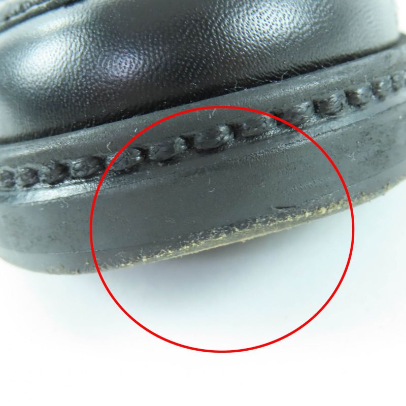 CHANEL G36646 Coco Mark Matelasse Turnlock Leather Loafer Black 37 With Box And