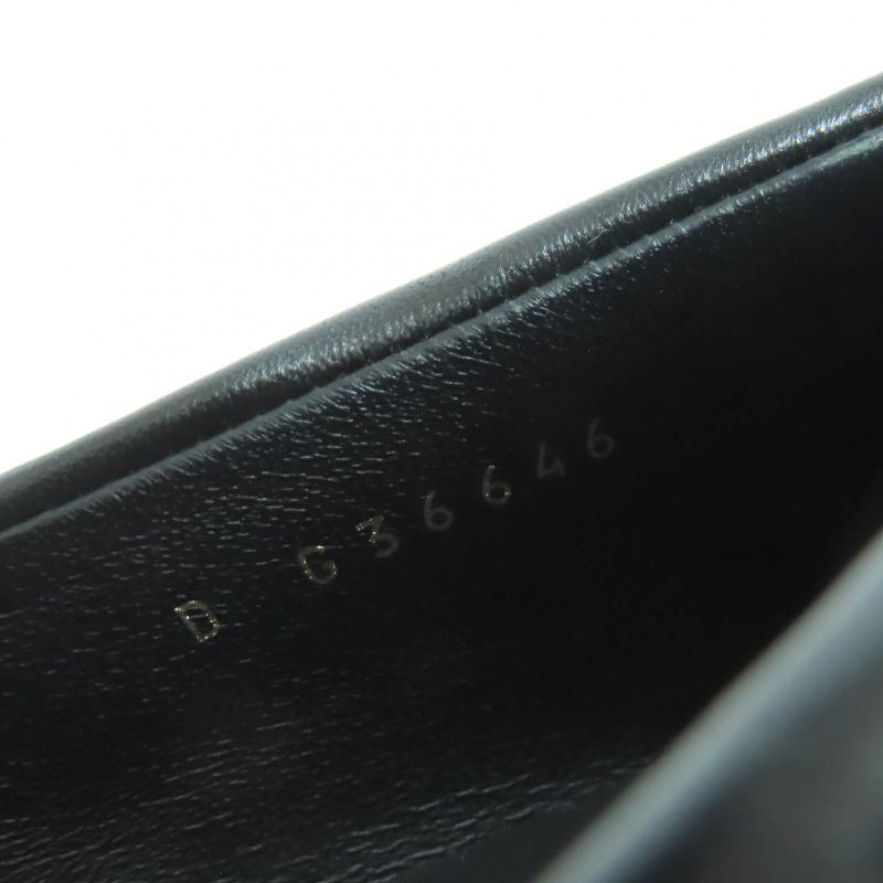 CHANEL G36646 Coco Mark Matelasse Turnlock Leather Loafer Black 37 With Box And