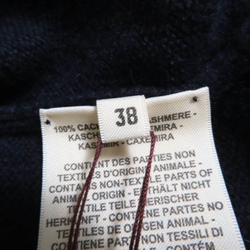 Hermes 2702d1 24AW 100% Cashmere Serie Buttons Long Sleeves Knitted Cardigan