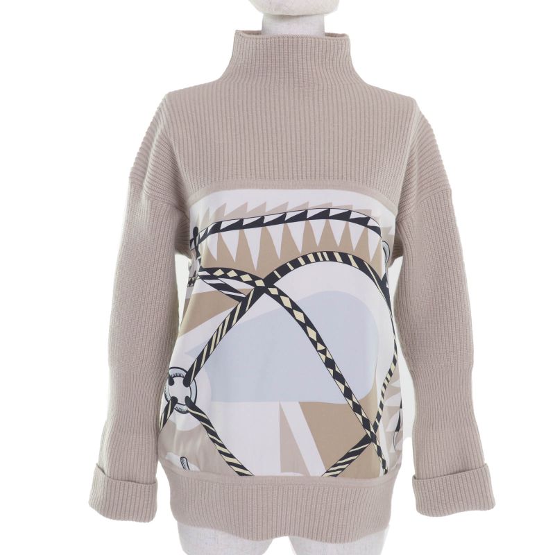 Hermes 3h2823dj Figure Artistique Figure Artistique 100% Silk Cashmere Blend