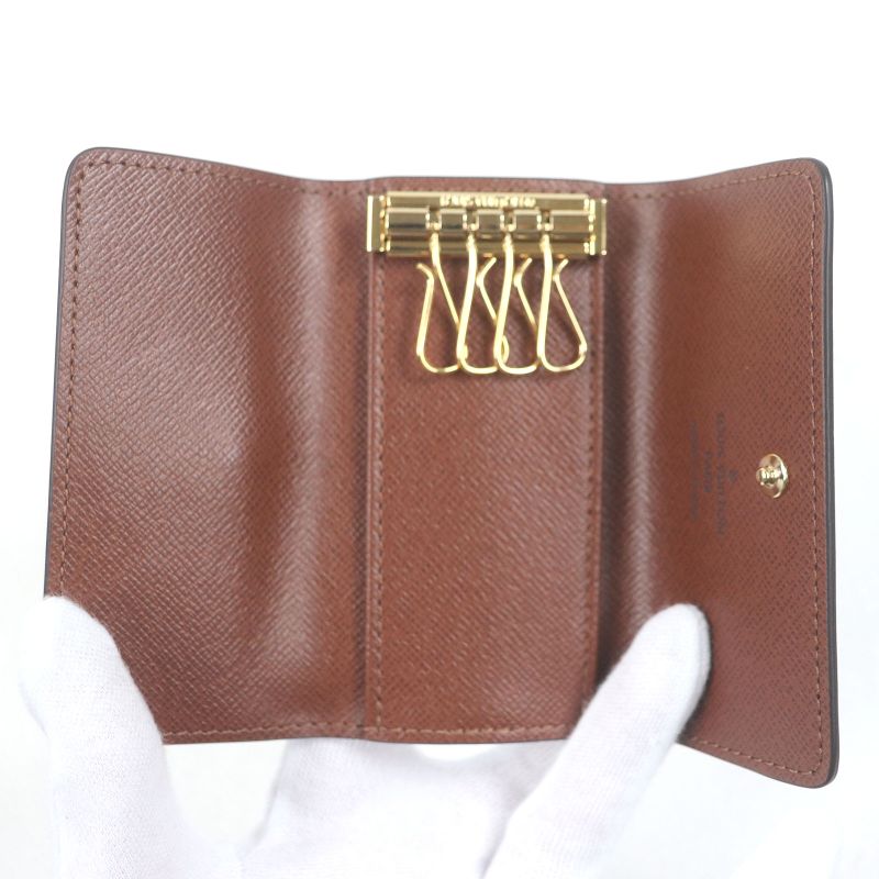 Louis Vuitton M69517 Multicles 4 Monogram Leather Trifold 4 Key Case Brown With