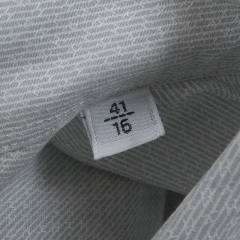 Hermes 100% Cotton Sleeve Serie Button Down H Logo All Over Long Sleeves Long