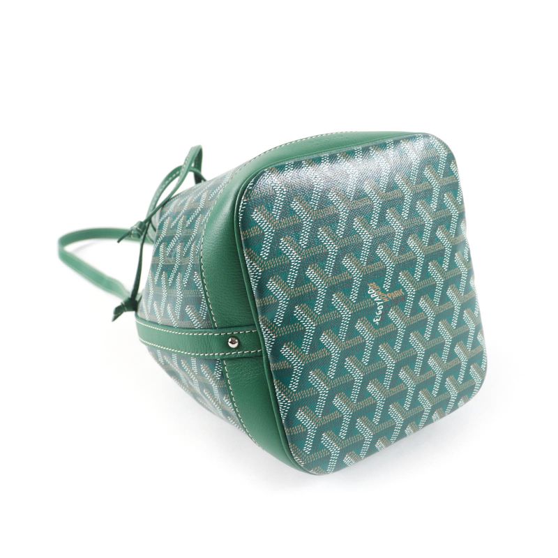 Goyard Petit Flo Bucket Bag Goyard Din Canvas Leather Drawstring 2WAY Shoulder
