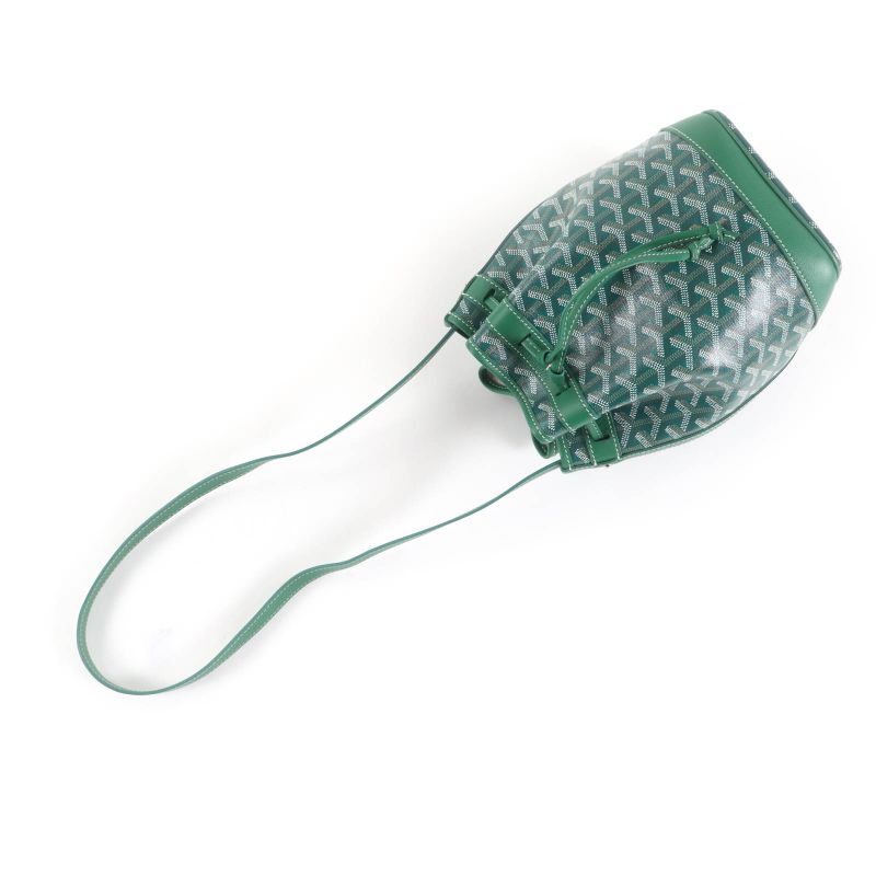 Goyard Petit Flo Bucket Bag Goyard Din Canvas Leather Drawstring 2WAY Shoulder