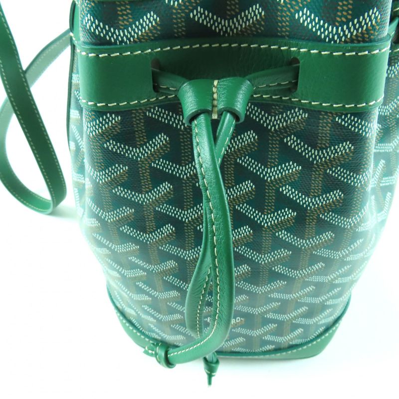 Goyard Petit Flo Bucket Bag Goyard Din Canvas Leather Drawstring 2WAY Shoulder