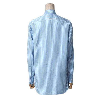 Celine Long Sleeve Shirt Size 34 Stripe Tie Collar Ribbon Blouse Made In Italy