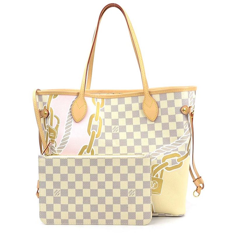 Louis Vuitton Handbag Nautical Damier Azure Neverfull MM N40471