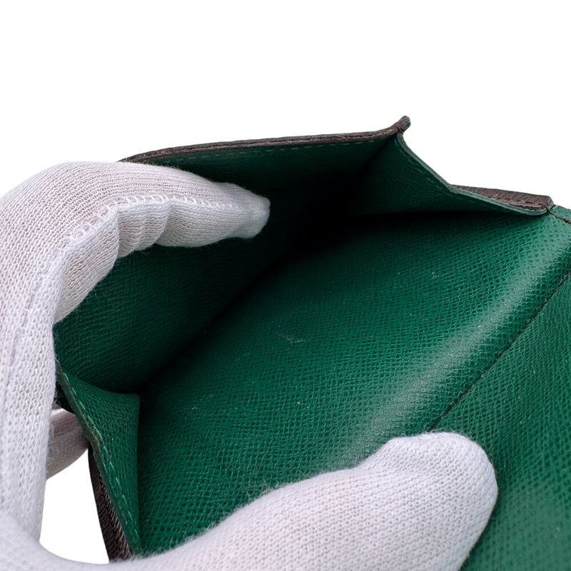 Louis Vuitton M60286 Marie Veil Monogram Card Case Wallet Brand Brown Unisex