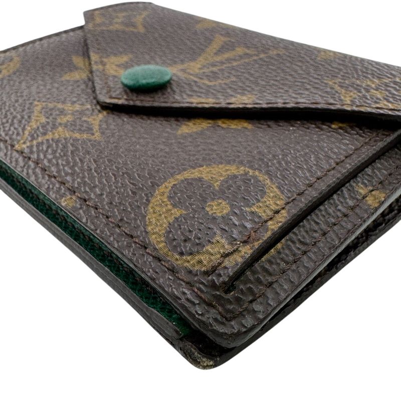 Louis Vuitton M60286 Marie Veil Monogram Card Case Wallet Brand Brown Unisex
