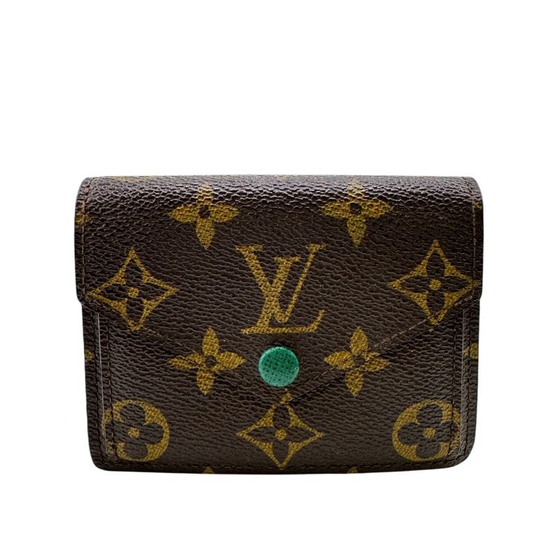 Louis Vuitton M60286 Marie Veil Monogram Card Case Wallet Brand Brown Unisex