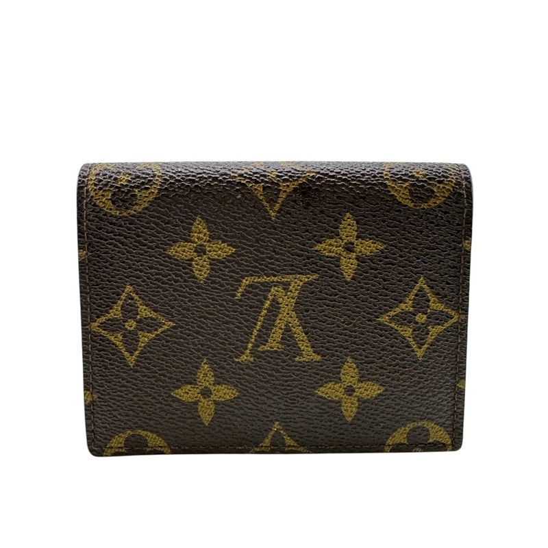 Louis Vuitton M60286 Marie Veil Monogram Card Case Wallet Brand Brown Unisex