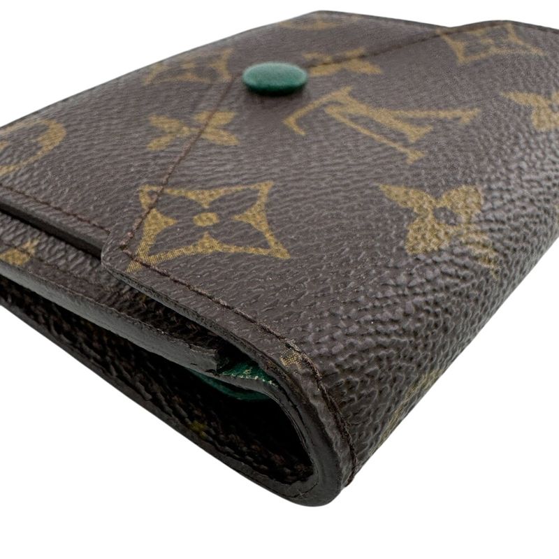 Louis Vuitton M60286 Marie Veil Monogram Card Case Wallet Brand Brown Unisex