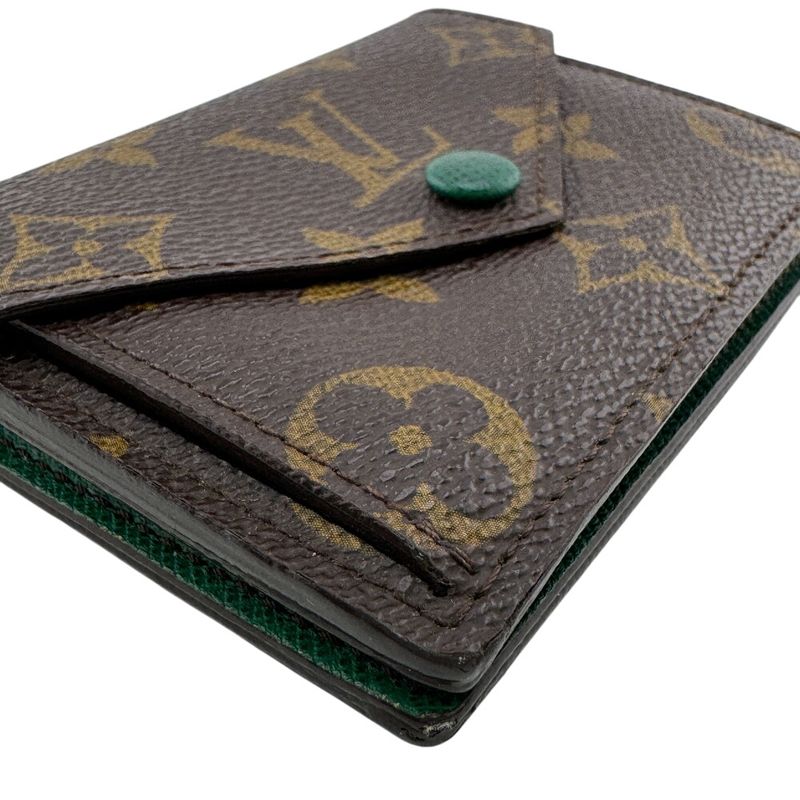 Louis Vuitton M60286 Marie Veil Monogram Card Case Wallet Brand Brown Unisex
