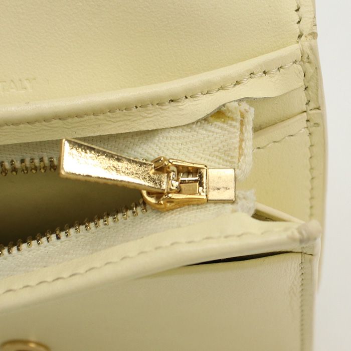 Celine Compact Wallet Triomphe 10k62 3DPV Calf Women's