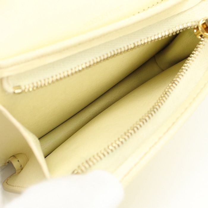 Celine Compact Wallet Triomphe 10k62 3DPV Calf Women's