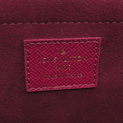 Louis Vuitton Chain Wallet Pochette Felicie Monogram Canvas Fuchsia Gold