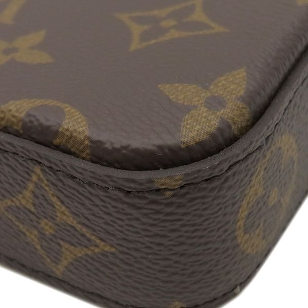 Louis Vuitton Chain Wallet Pochette Felicie Monogram Canvas Fuchsia Gold