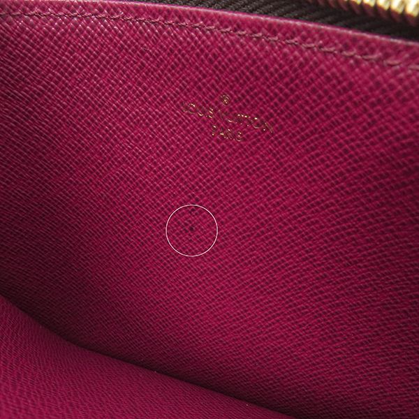 Louis Vuitton Chain Wallet Pochette Felicie Monogram Canvas Fuchsia Gold