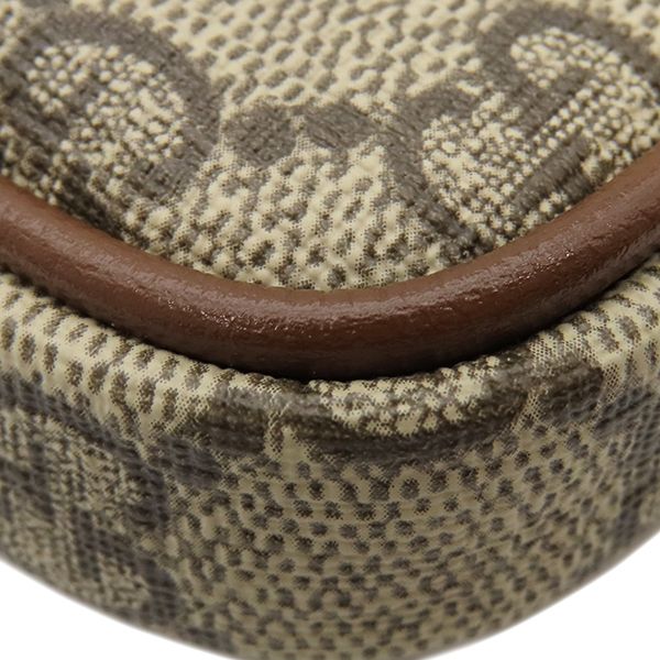 Gucci Shoulder Bag Interlocking G Mini Shoulder GG Supreme Canvas Leather Beige