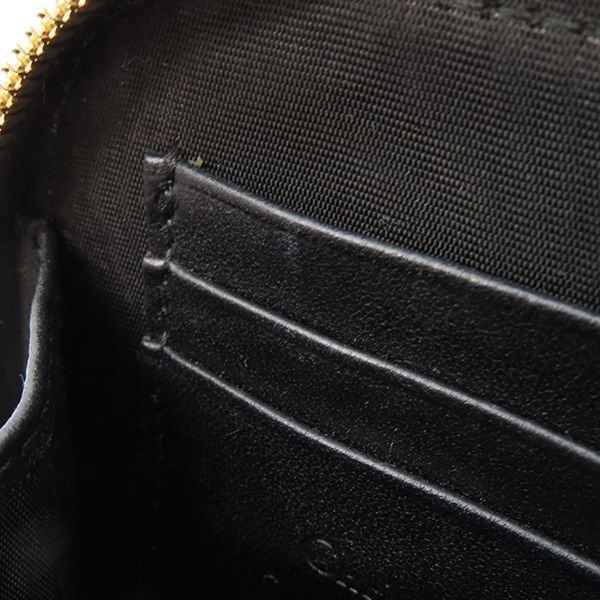 Christian Dior 2way Bag Lady Dior Call in Dior Phone Holder Lambskin Black Gold