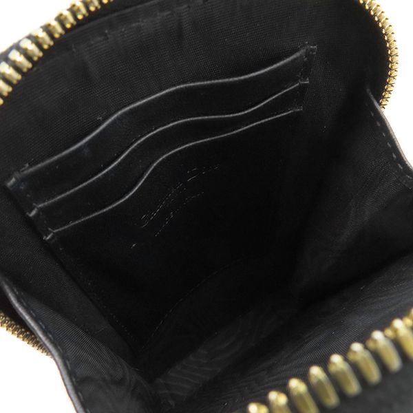 Christian Dior 2way Bag Lady Dior Call in Dior Phone Holder Lambskin Black Gold