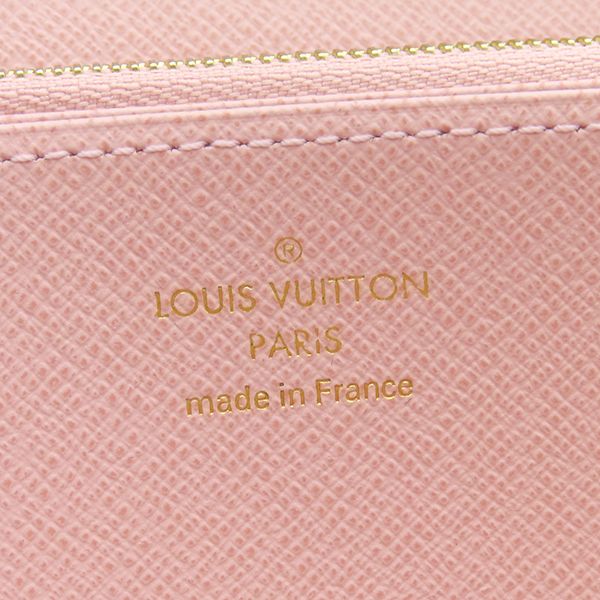 Louis Vuitton Long Wallet Zippy Wallet Monogram Canvas Monogram × Rose Ballerine