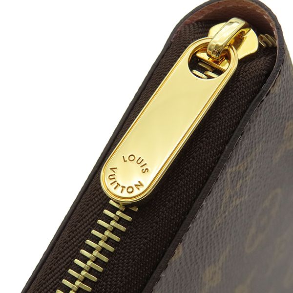 Louis Vuitton Long Wallet Zippy Wallet Monogram Canvas Monogram × Rose Ballerine