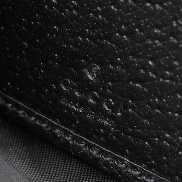 Gucci Long Wallet Off the Grid Zip Around Wallet Nylon Leather Black Silver