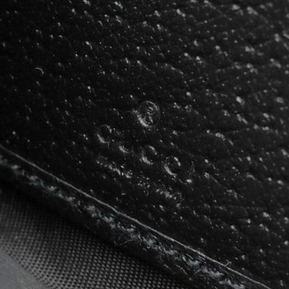 Gucci Long Wallet Off the Grid Zip Around Wallet Nylon Leather Black Silver