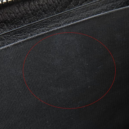 Gucci Long Wallet Off the Grid Zip Around Wallet Nylon Leather Black Silver